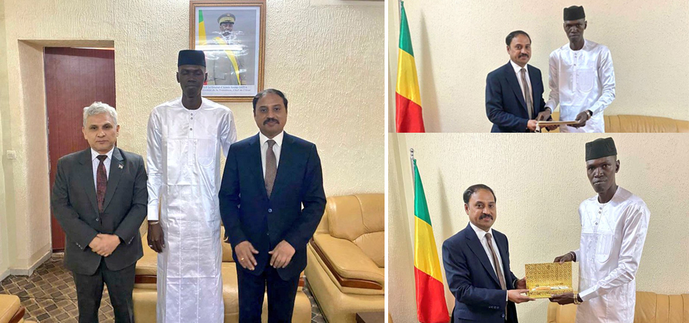 H.E. Dr. N. Nandakumar, Ambassador-designate met Ambassador Mr. Ibrahim A. Maiga, Chief of Protocol, Ministry of Foreign Affairs & International Cooperation of Mali and presented a copy of his ‘Letter of Credence’ 