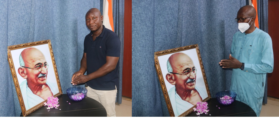 Celebration of Gandhi Jayanti at Embassy of India, Bamako